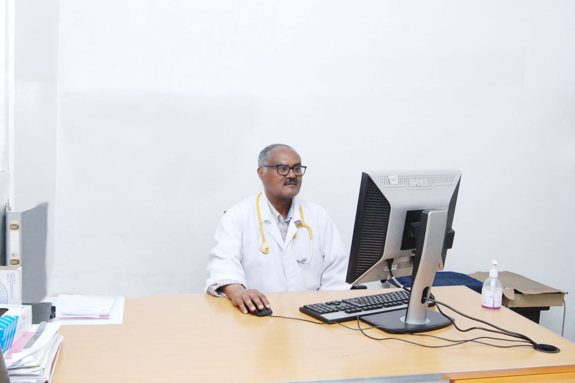 Dr. Tadesse Soresso at Work